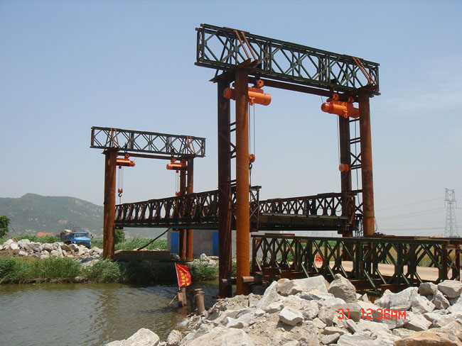 钢便桥安装施工系列